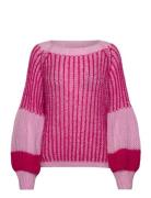 Liana Knit Sweater Tops Knitwear Jumpers Pink Noella