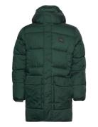 Long Hooded Quilt Puffer Mw Ullfrakk Frakk Green Calvin Klein