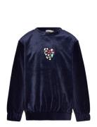 Sweatshirt Tops Sweat-shirts & Hoodies Sweat-shirts Navy Billieblush