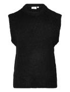 Gelasz Vest Vests Knitted Vests Black Saint Tropez