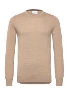 Bs Jupiter Regular Fit Knitwear Tops Knitwear Round Necks Beige Bruun ...