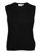 Milasz Vest Vests Knitted Vests Black Saint Tropez