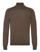 Avac_M Tops Knitwear Turtlenecks Khaki Green BOSS