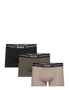 Trunk 3P Bold Boksershorts Khaki Green BOSS