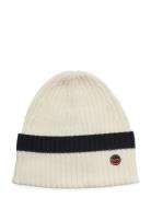 Malin Striped Beanie Accessories Headwear Beanies White BUSNEL