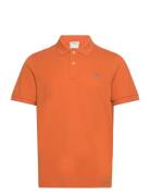 Reg Shield Ss Pique Polo Tops Polos Short-sleeved Orange GANT