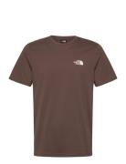 M S/S Simple Dome Tee Sport T-shirts Short-sleeved Brown The North Fac...