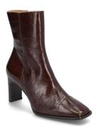 Booties Shoes Boots Ankle Boots Ankle Boots With Heel Brown Billi Bi