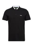 Paule Tops Polos Short-sleeved Black BOSS