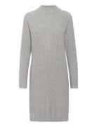 Karinya Knit Dress Kort Kjole Grey Kaffe