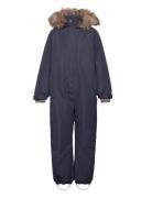 Snowsuit W. Fake Fur Outerwear Coveralls Snow-ski Coveralls & Sets Nav...