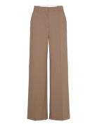 Pleated Suit Trousers Bottoms Trousers Suitpants Brown Mango