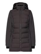 Woman Parka Light Hybrid Softshell Fôret Kåpe Brown CMP