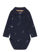 Hcbendy - Bodysuit Bodies Long-sleeved Navy Hust & Claire