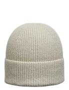 Slhmason Merino Wool Beanie Accessories Headwear Beanies Cream Selecte...