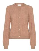 Charlotta Cardigan Tops Knitwear Cardigans Brown Fabienne Chapot