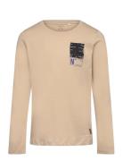 Nkmorindo Ls Top Pb Tops T-shirts Long-sleeved T-shirts Beige Name It