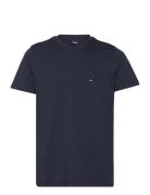 Tshirtrn 24 Tops T-shirts Short-sleeved Navy BOSS