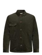 Khaki Cord Chore Jacket Tynn Jakke Green Pompeii