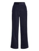 Corduroy Pants - Carly Bottoms Trousers Wide Leg Navy Rabens Sal R