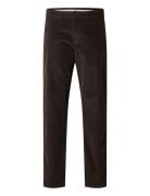 Slh196-Straight Miles Cord Pant W Noos Bottoms Trousers Chinos Brown S...