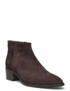 St Broomly Mid Boot Shoes Boots Ankle Boots Ankle Boots With Heel Brow...