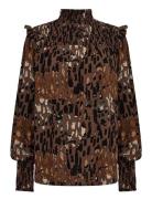 Sc-Ima Tops Blouses Long-sleeved Brown Soyaconcept