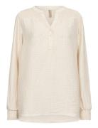 Sc-Iben Tops Blouses Long-sleeved Cream Soyaconcept