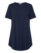 Bamboo Bigshirt Nattkjole Navy Lady Avenue