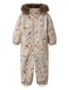 Nmnsnow10 Suit Aop Fo Outerwear Coveralls Snow-ski Coveralls & Sets Be...