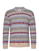 Fair Isle C-Neck Tops Knitwear Round Necks Multi/patterned GANT