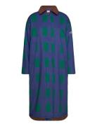 Color Game Patched Print Long Coat Tynn Kåpe Navy Bobo Choses