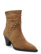 Kaia Studded Suede Boots Shoes Boots Ankle Boots Ankle Boots With Heel...