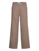 Cath Pants Native Wool Bottoms Trousers Wide Leg Beige Naja Lauf