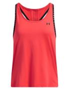 Ua Knockout Tank Sport T-shirts & Tops Sleeveless Red Under Armour