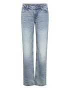 Moop Low Waist Straight Jeans Bottoms Jeans Straight-regular Blue Monk...