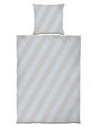 Diagonal Bed Set Home Textiles Bedtextiles Bed Sets Grey Mette Ditmer