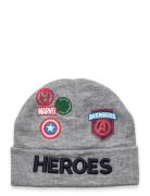 Bonnet Accessories Headwear Hats Beanie Grey Marvel