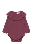 Tnsmy Hollie L_S Body Bodies Long-sleeved Burgundy The New