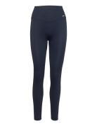 Navy Ribbed Seamless Tights Sport Running-training Tights Seamless Tig...