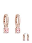 Goldplated Earrings Øredobber Smykker Pink Marmara Sterling