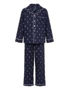 S6-Sleepwear Pant Set Pyjamas Sett Navy Polo Ralph Lauren