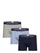 Classic Stretch-Cotton Trunk 3-Pack Boksershorts Navy Polo Ralph Laure...