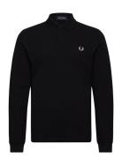 L/S Plain Fp Shirt Tops Polos Long-sleeved Black Fred Perry