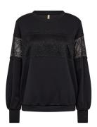 Sc-Banu Tops Sweat-shirts & Hoodies Sweat-shirts Black Soyaconcept