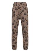 Squiggly Cats Aop Trousers Bottoms Sweatpants Beige Mini Rodini