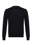 100% Wool Medium-Knit Sweater Tops Knitwear Round Necks Black Mango