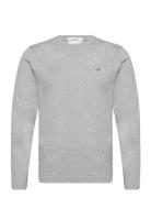 Slim Shield Ls T-Shirt Tops T-shirts Long-sleeved Grey GANT