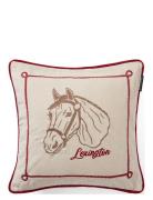 Horse Organic Cotton Velvet Pillow Cover Home Textiles Bedtextiles Pil...