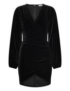 Leija Velvet Dress Dresses Evening Dresses Black Bubbleroom